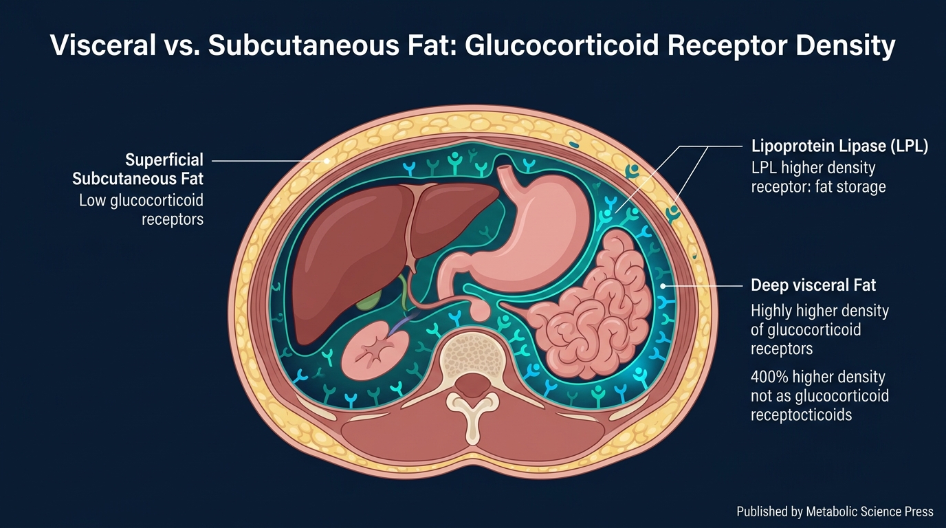 Visceral vs Subcutaneous Fat Glucocorticoid Receptors